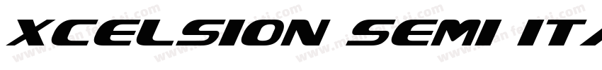 Xcelsion Semi Italic Semi Italic字体转换